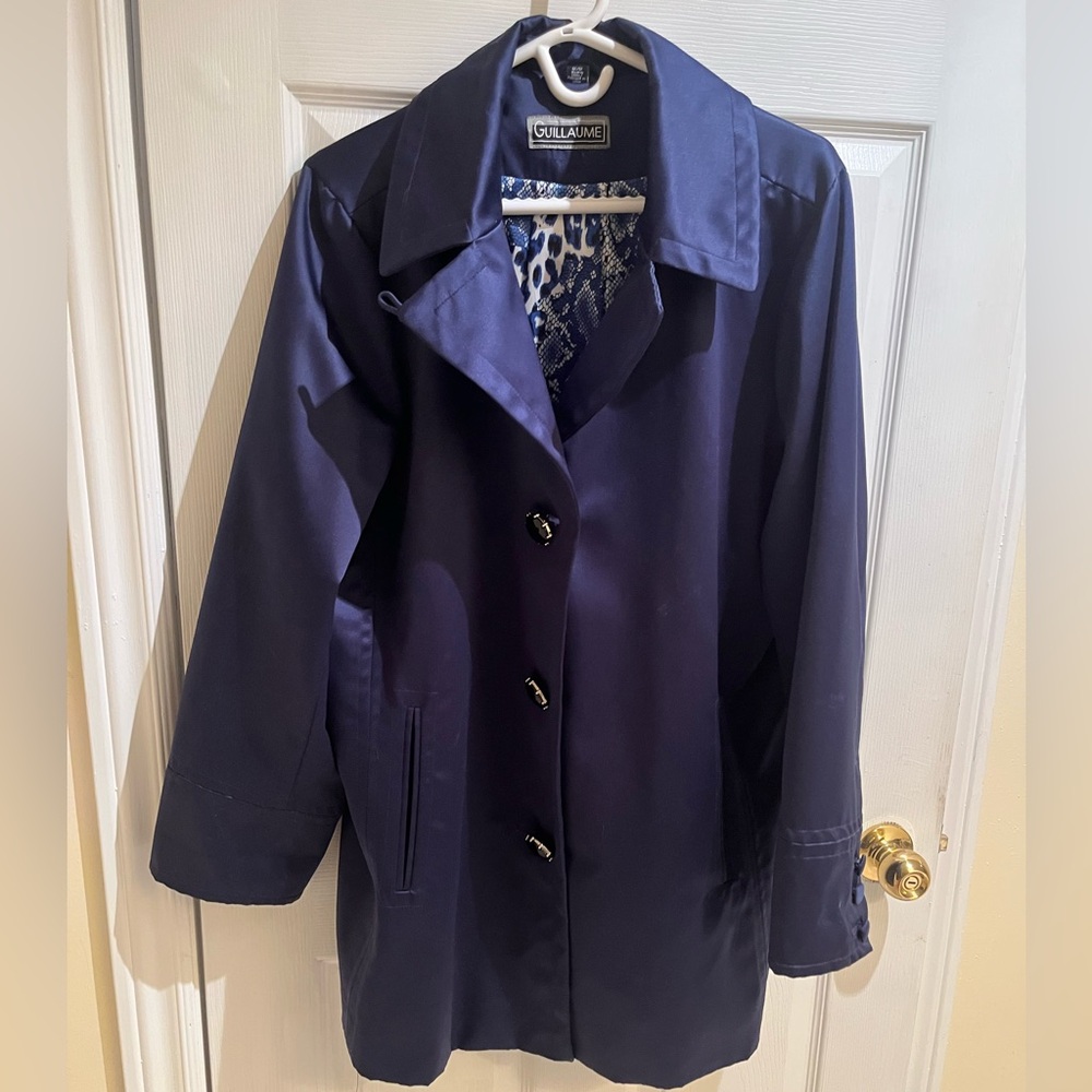 Guillaume Women's Navy Lined Jacket 1X